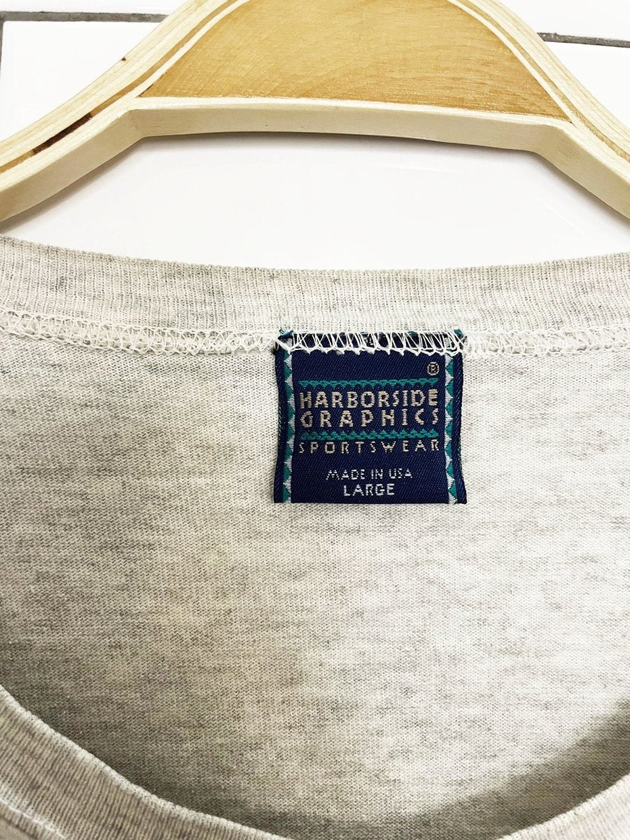vintage harborside graphics canoe paddle adventure tee | made in USA - good market thrift store