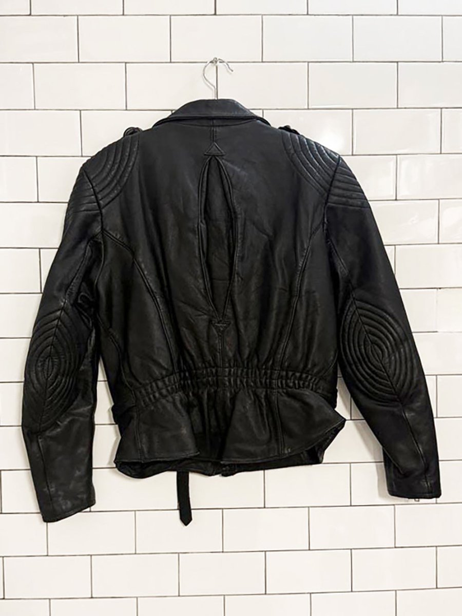 vintage harley davidson leather quilted moto jacket | hein gericke | lined - good market thrift store