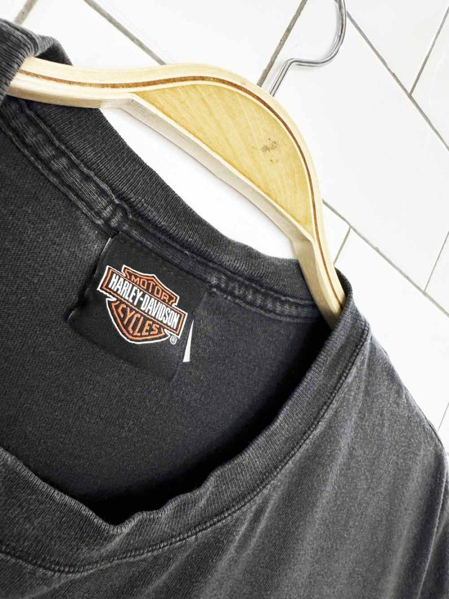 vintage harley davidson police graphic tee - good market thrift store