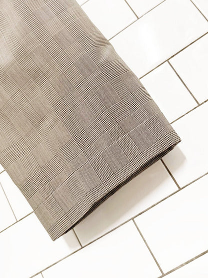 vintage harry rosen pleated plaid cuffed trousers| made in Canada - good market thrift store