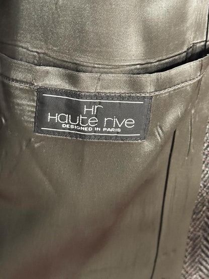 vintage haute rive wool herringbone belted coat | stars - good market thrift store