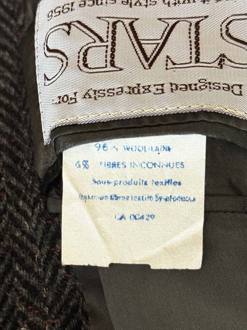 vintage haute rive wool herringbone belted coat | stars - good market thrift store