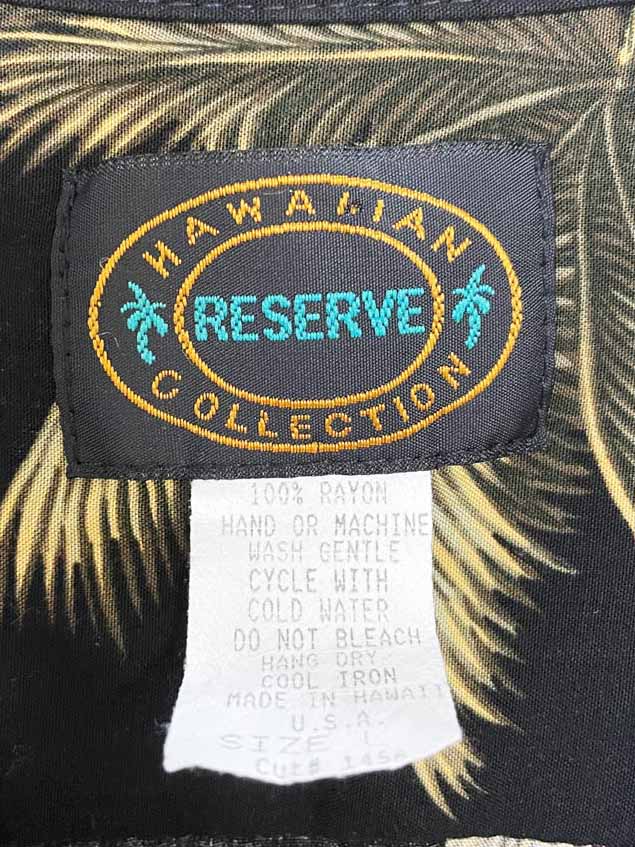 vintage hawaiian reserve collection full button resort shirt | made in usa - good market thrift store