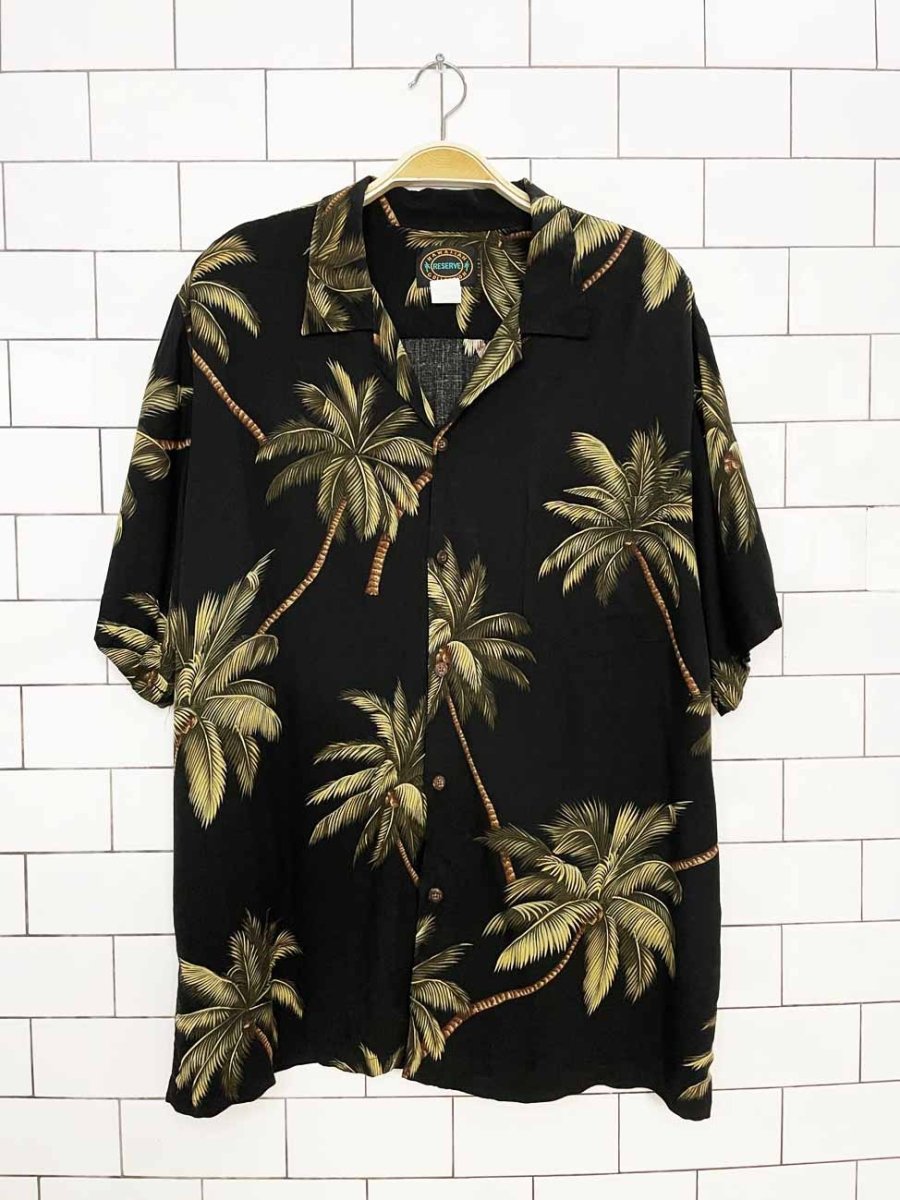 vintage hawaiian reserve collection full button resort shirt | made in usa - good market thrift store