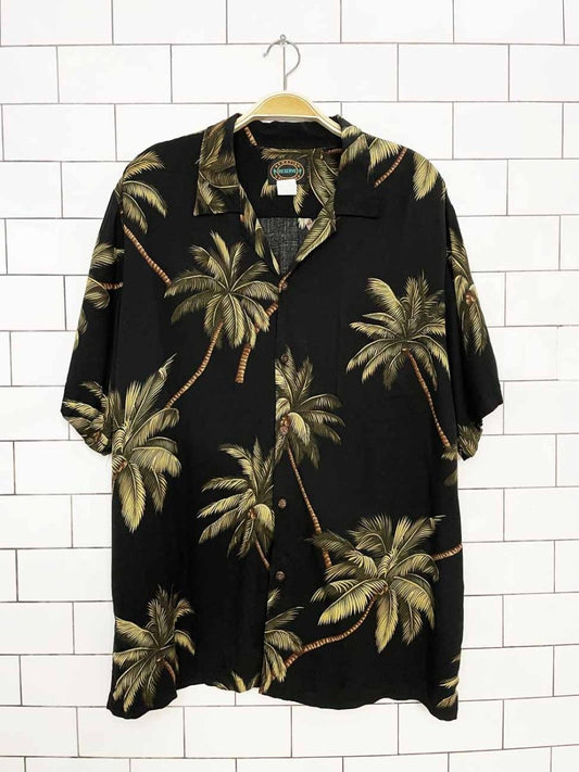 vintage hawaiian reserve collection full button resort shirt | made in usa - good market thrift store