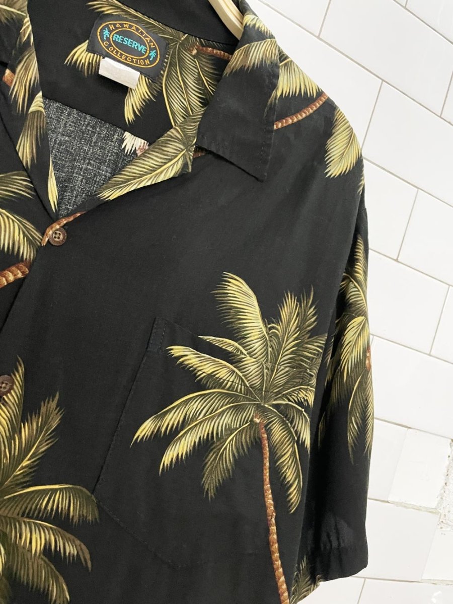 vintage hawaiian reserve collection full button resort shirt | made in usa - good market thrift store