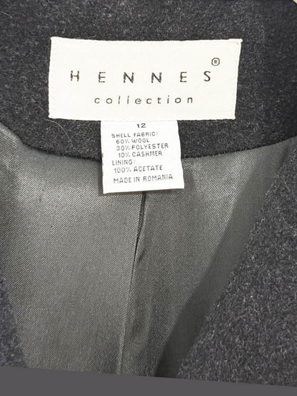 vintage hennes wool - cashmere double breasted long coat | Made in Romania - good market thrift store