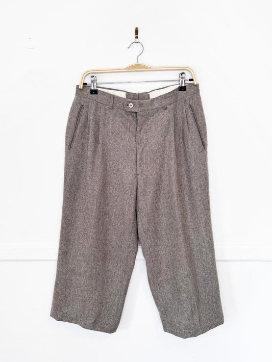 vintage henri christian wool tailored bermuda short | rework - good market thrift store