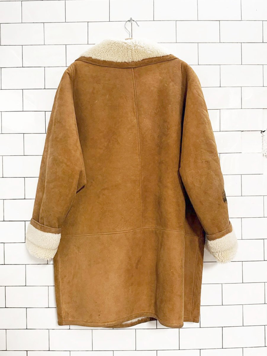 vintage hide society sheepskin double breasted jacket | made in Canada - good market thrift store