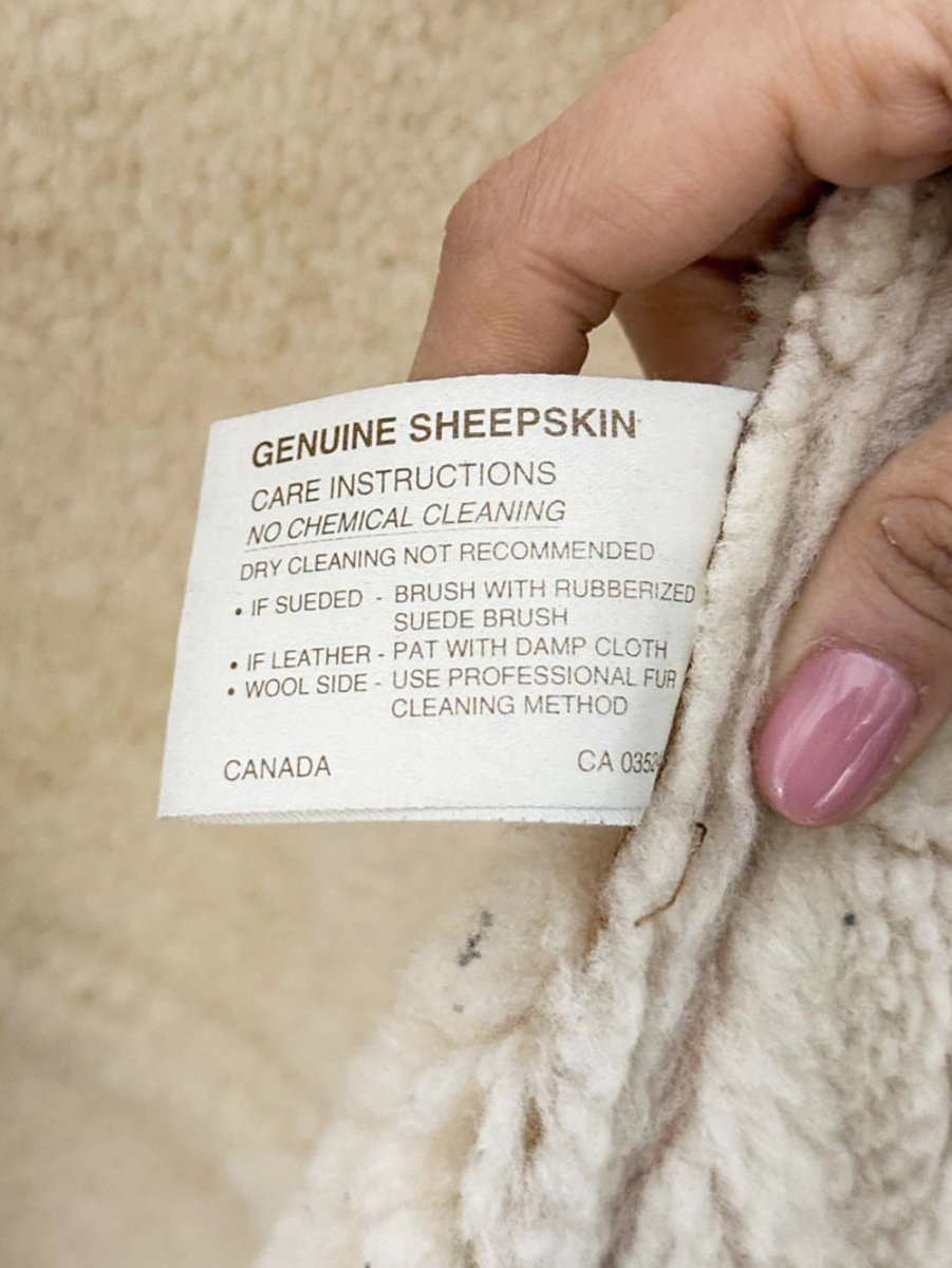 vintage hide society sheepskin double breasted jacket | made in Canada - good market thrift store