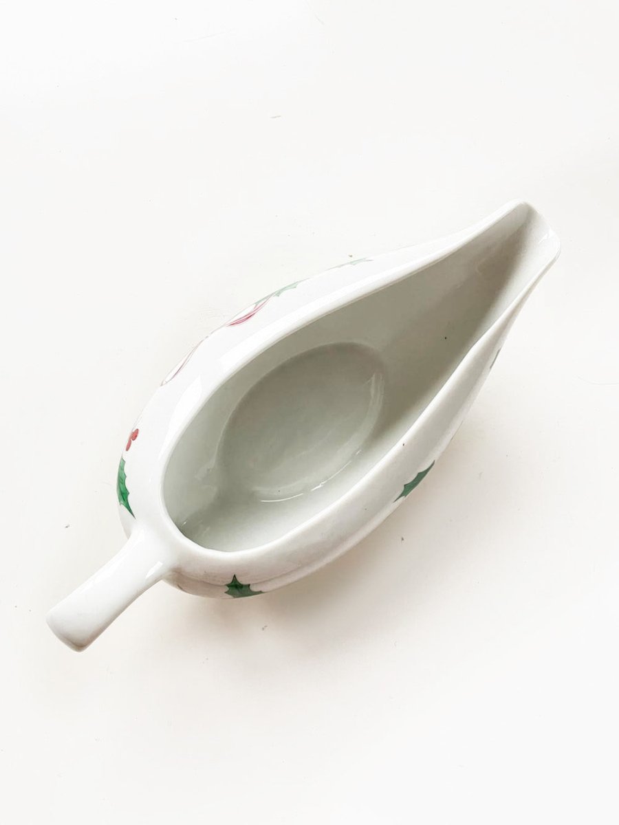 vintage holly berry festive gravy boat | made in Japan - good market thrift store
