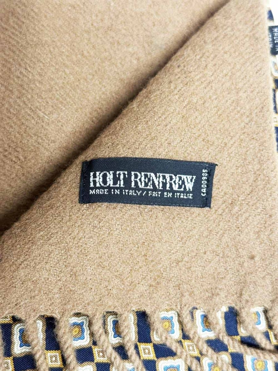 vintage holt renfrew 100% silk + wool mosaic scarf | made in Italy - good market thrift store