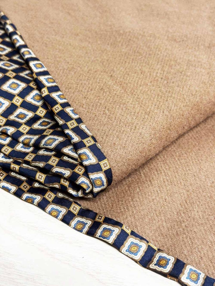 vintage holt renfrew 100% silk + wool mosaic scarf | made in Italy - good market thrift store