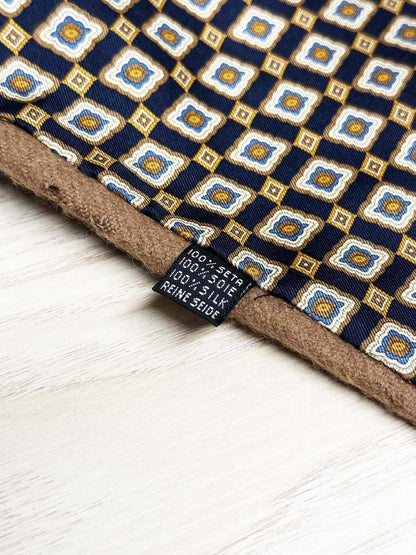 vintage holt renfrew 100% silk + wool mosaic scarf | made in Italy - good market thrift store