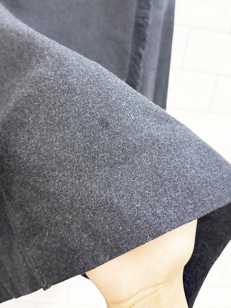 vintage hudsons bay 100% merino wool pleated wrap midi skirt | made in England - good market thrift store