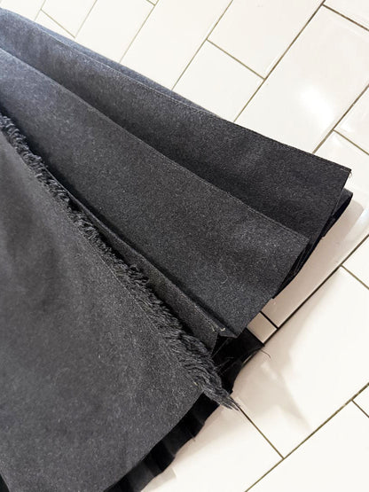 vintage hudsons bay 100% merino wool pleated wrap midi skirt | made in England - good market thrift store