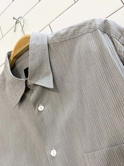 vintage hugo boss pinstripe dress shirt - good market thrift store