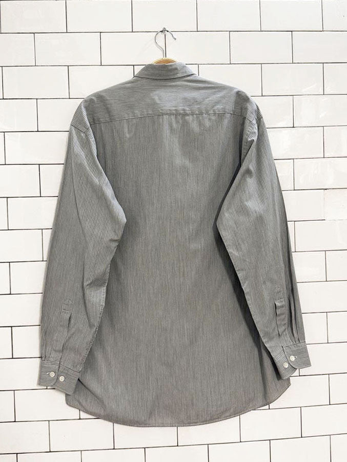 vintage hugo boss pinstripe dress shirt - good market thrift store