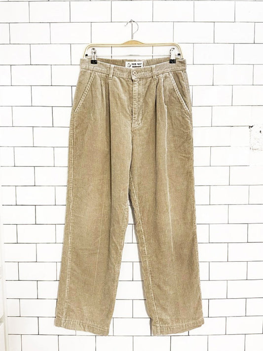 vintage humphry collection chunky cord pleated trousers - good market thrift store