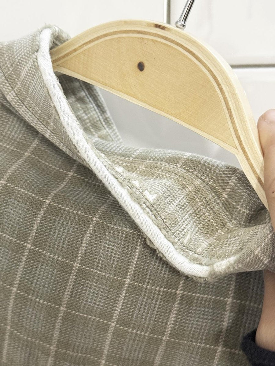 vintage hunt club woven check full button shirt - good market thrift store