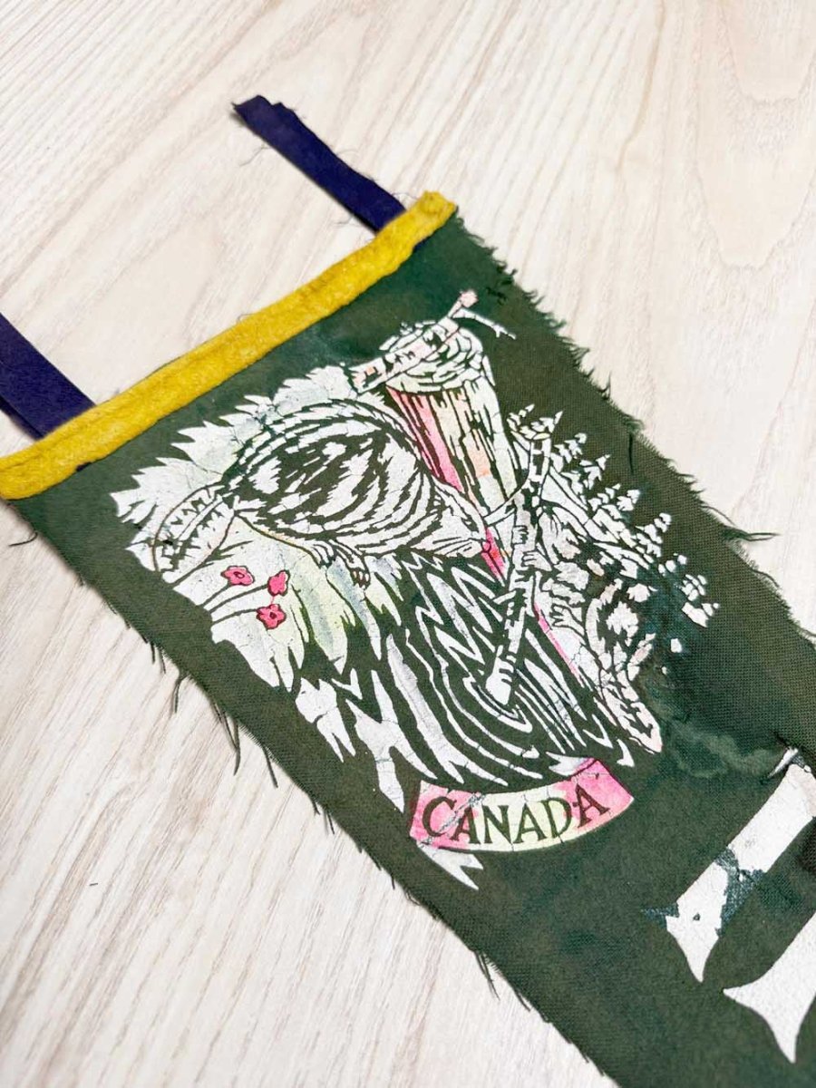 vintage iron bride canada pennant - good market thrift store