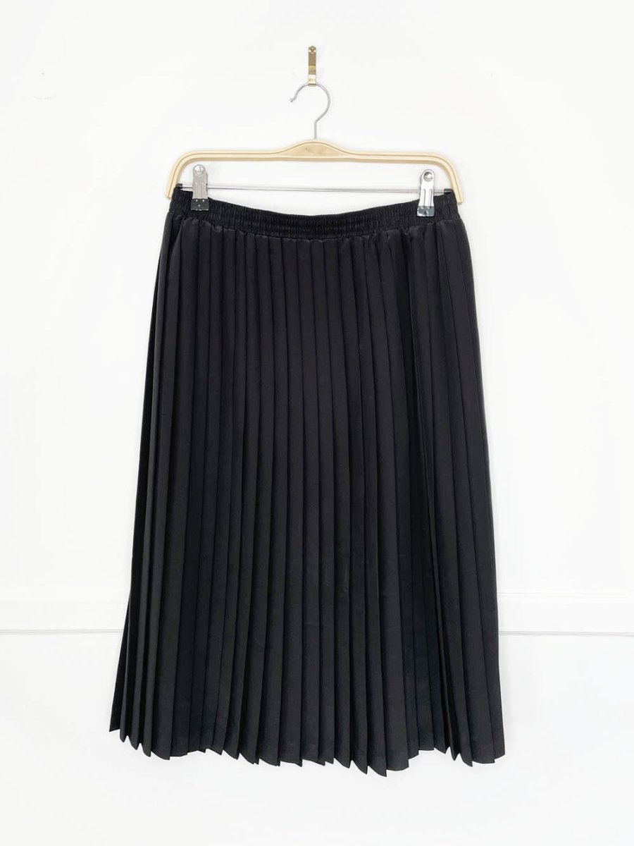 vintage jamboree new york sateen pleated midi skirt | made in USA - good market thrift store