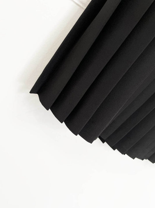 vintage jamboree new york sateen pleated midi skirt | made in USA - good market thrift store