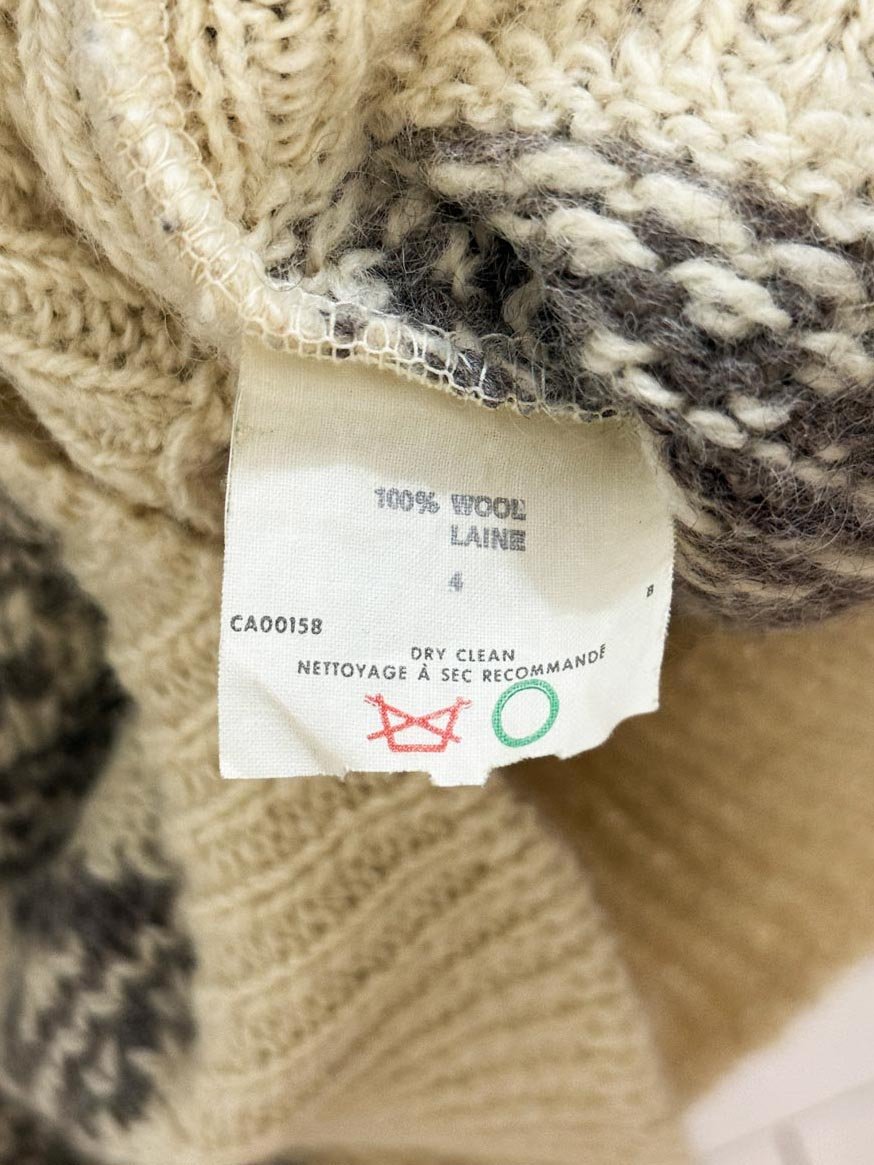 vintage jantzen 100% wool fair isle knit sweater | made in Canada - good market thrift store