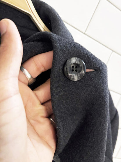 vintage jazz club wool - cashmere blend overcoat - good market thrift store