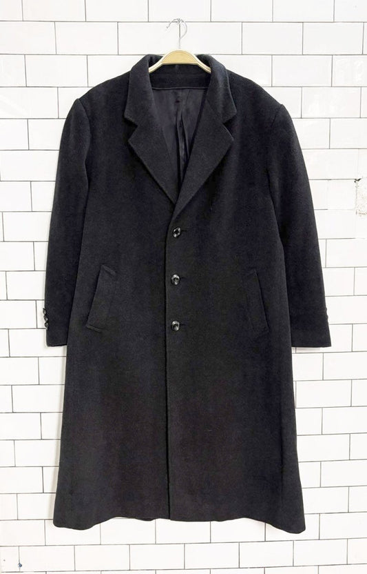 vintage jazz club wool - cashmere blend overcoat - good market thrift store
