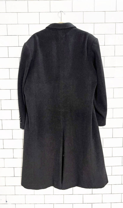 vintage jazz club wool - cashmere blend overcoat - good market thrift store