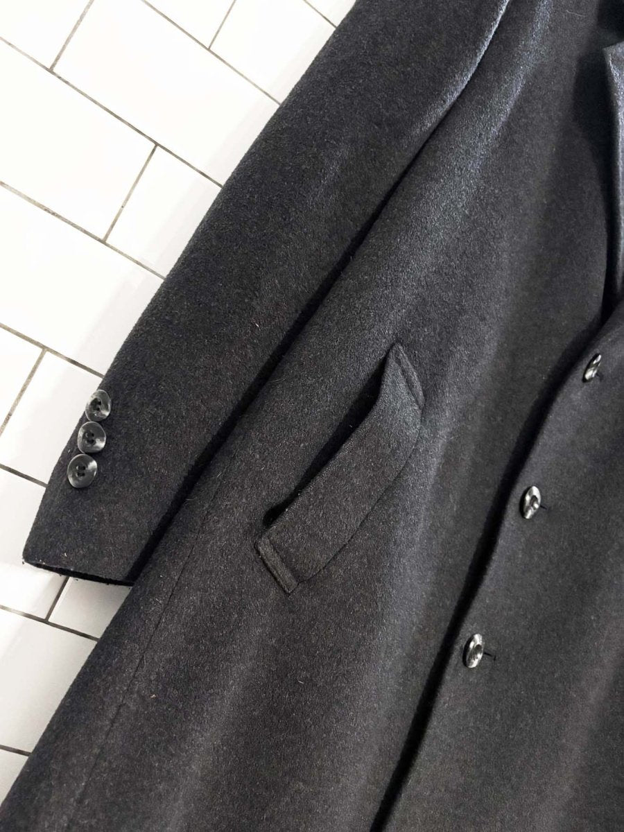 vintage jazz club wool - cashmere blend overcoat - good market thrift store