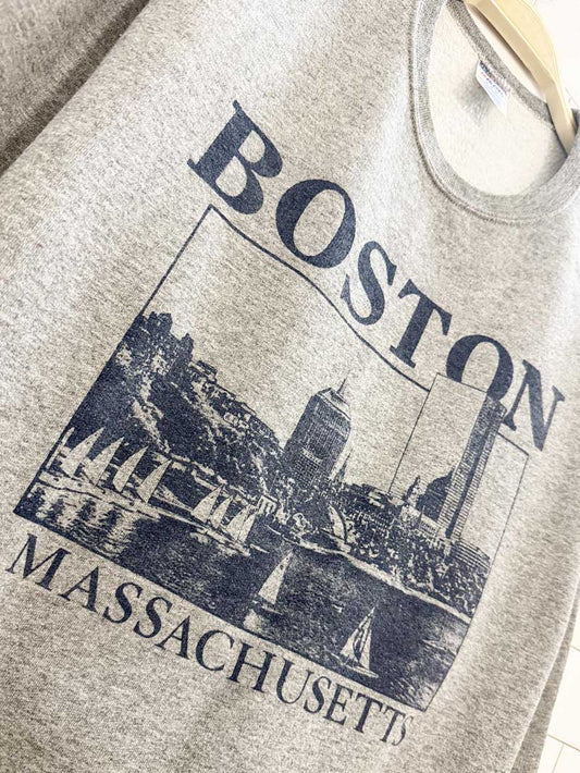 vintage jerzees boston massachusetts sweatshirt - good market thrift store