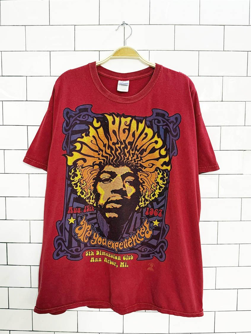 vintage jimi hendrix 5th dimension club graphic tee - good market thrift store