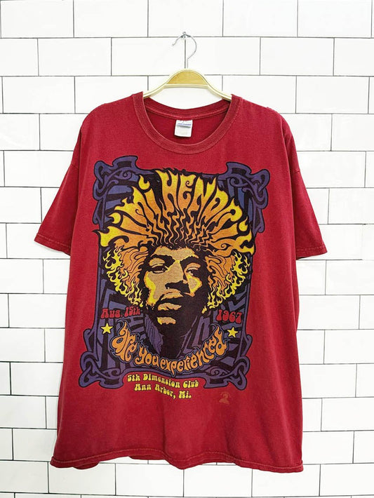 vintage jimi hendrix 5th dimension club graphic tee - good market thrift store