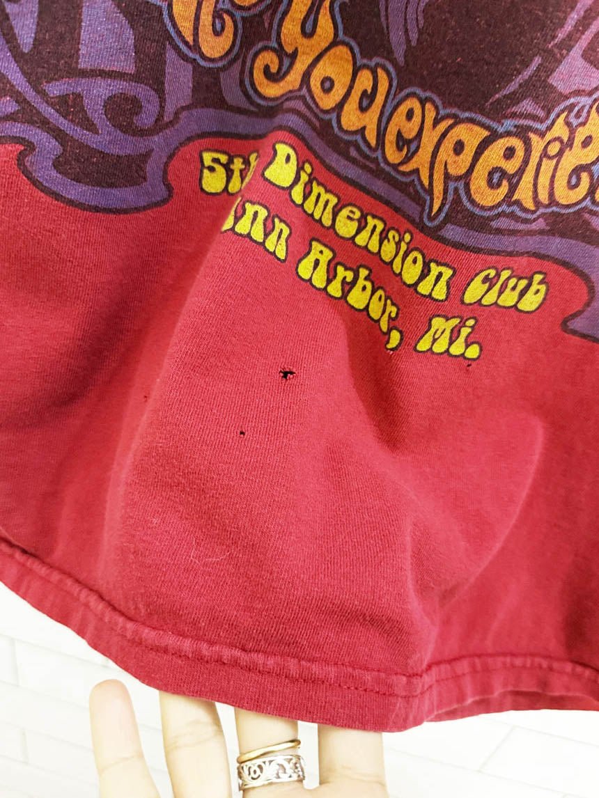 vintage jimi hendrix 5th dimension club graphic tee - good market thrift store