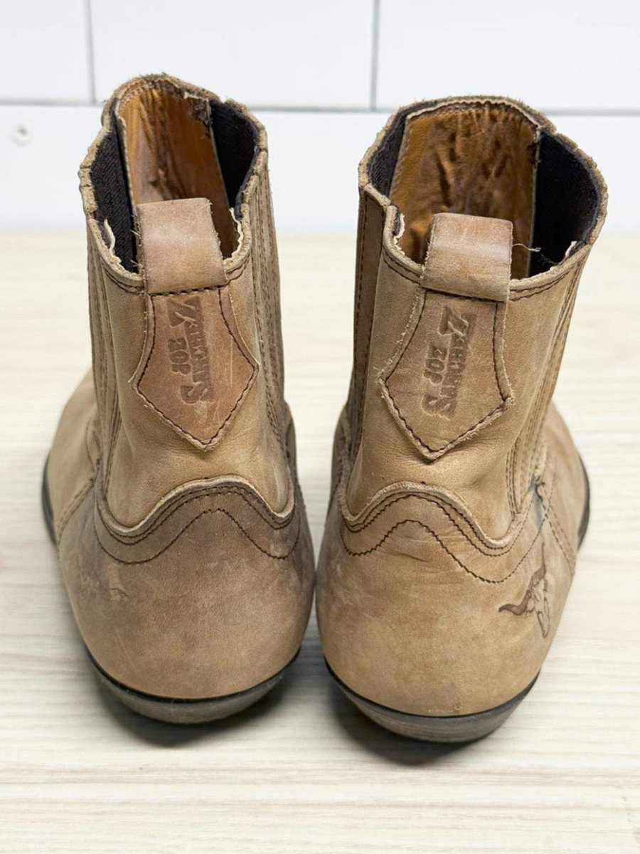 vintage joe sanchez leather short cowboy boots | made in Spain - good market thrift store