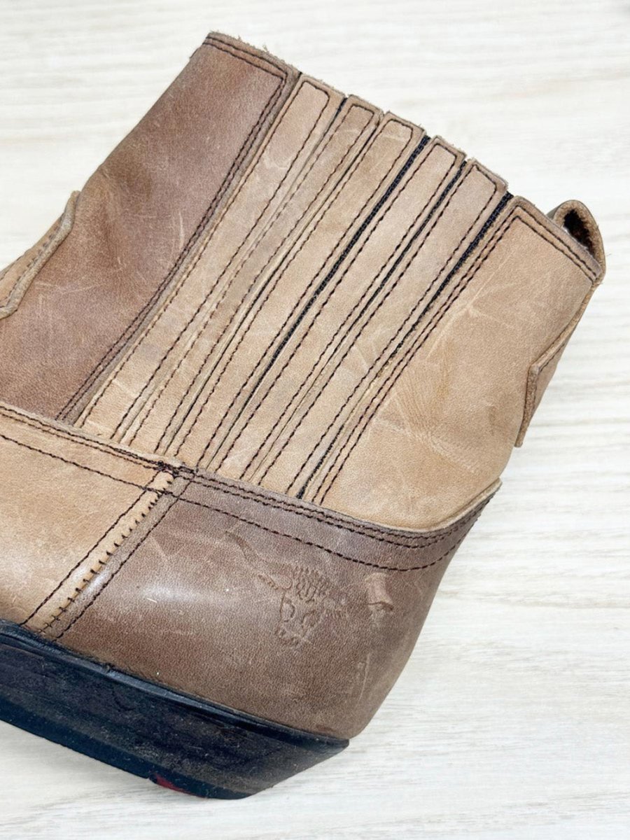 vintage joe sanchez leather short cowboy boots | made in Spain - good market thrift store