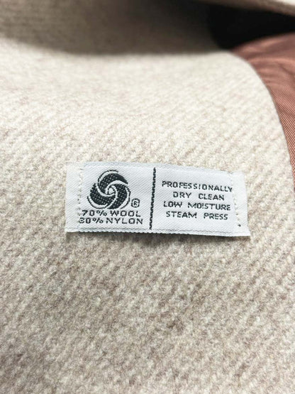 vintage john weitz wool - blend double breasted belted coat | union made in USA - good market thrift store