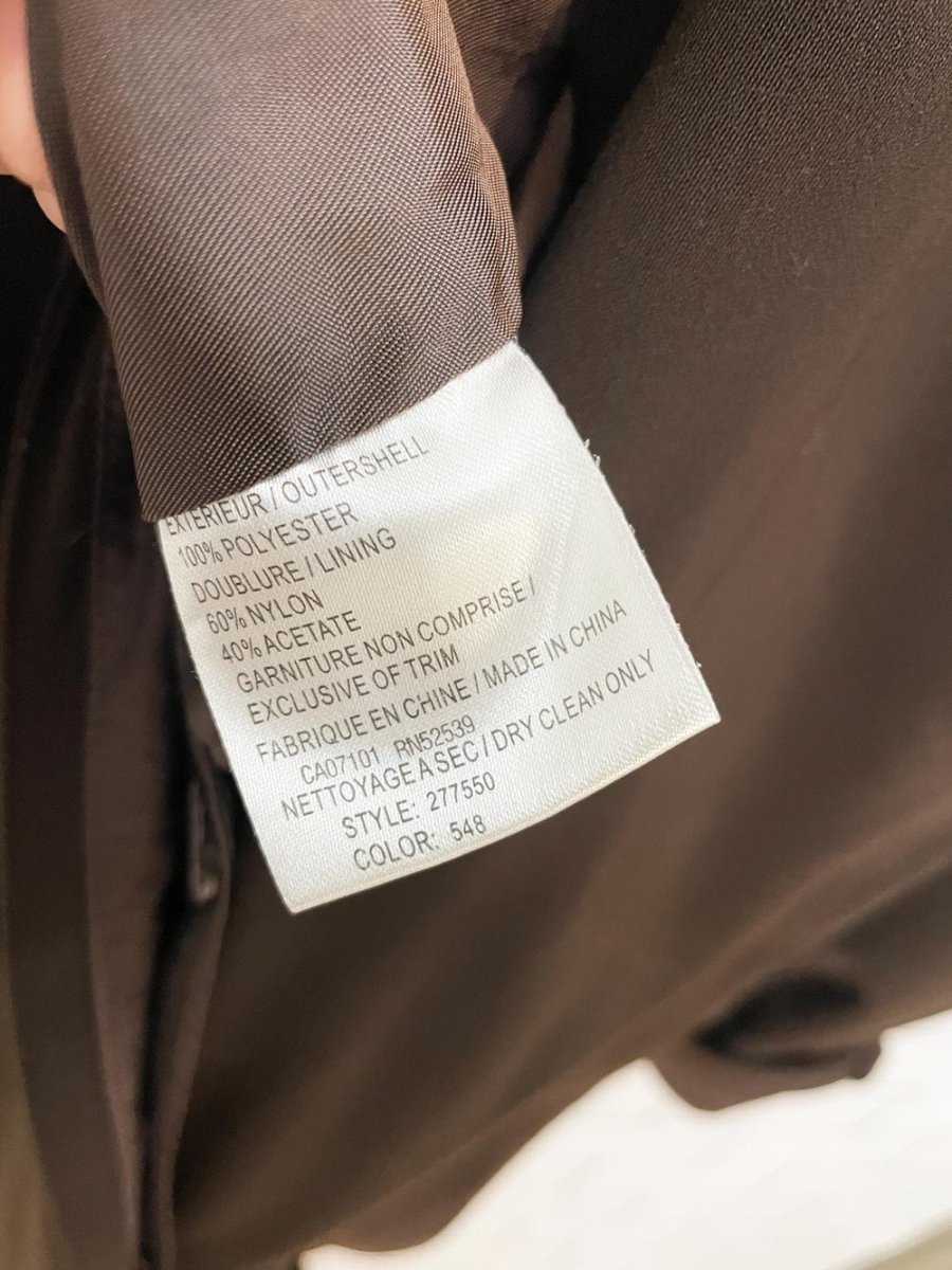 vintage jones new york belted cape back drapey trench coat - good market thrift store