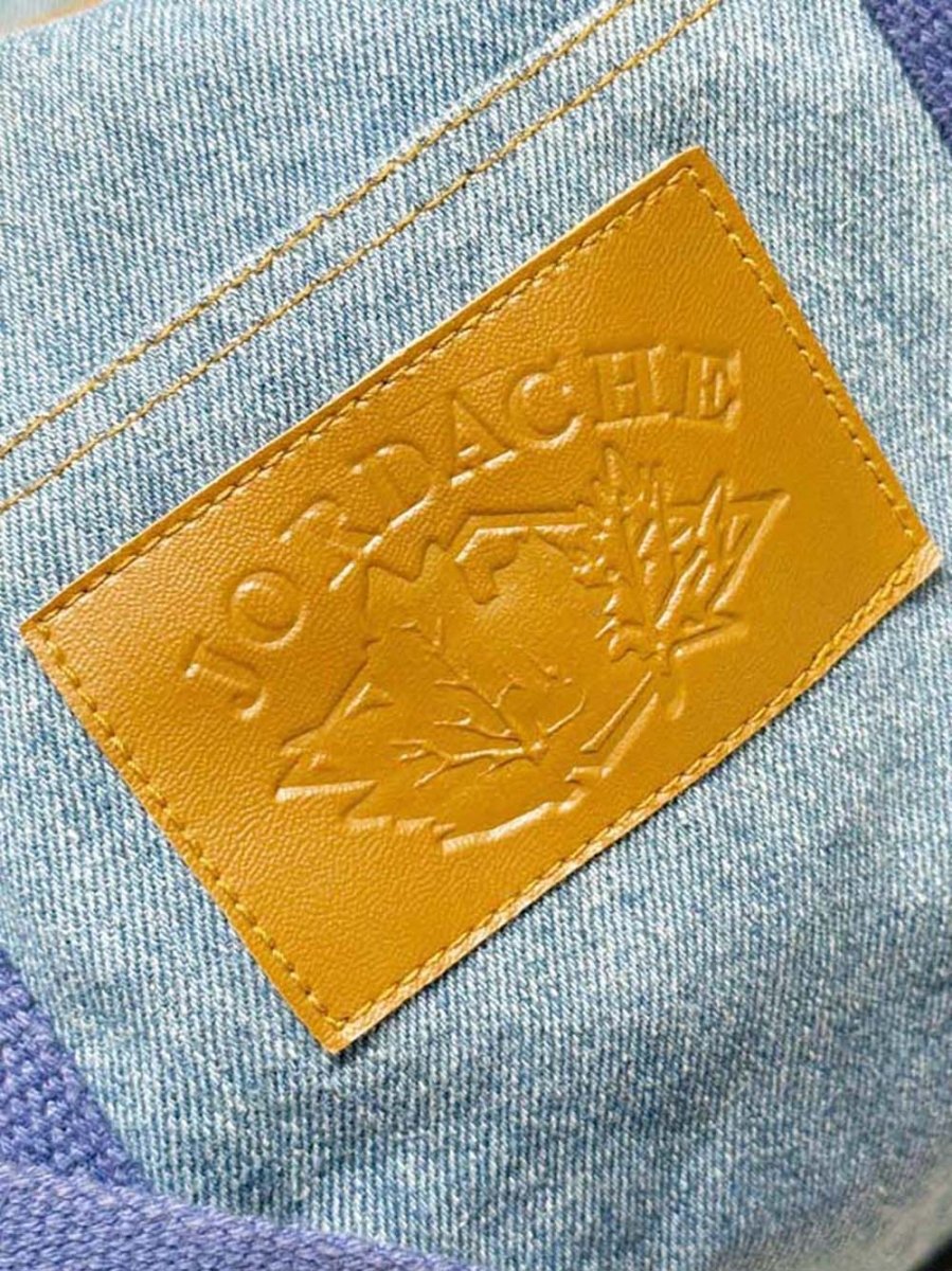 vintage jordache denim duffle weekender bag - good market thrift store