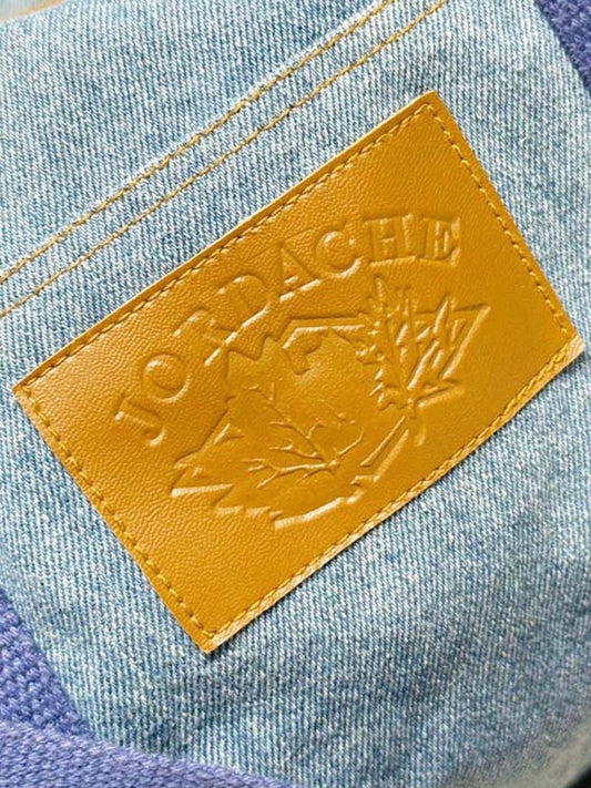 vintage jordache denim duffle weekender bag - good market thrift store