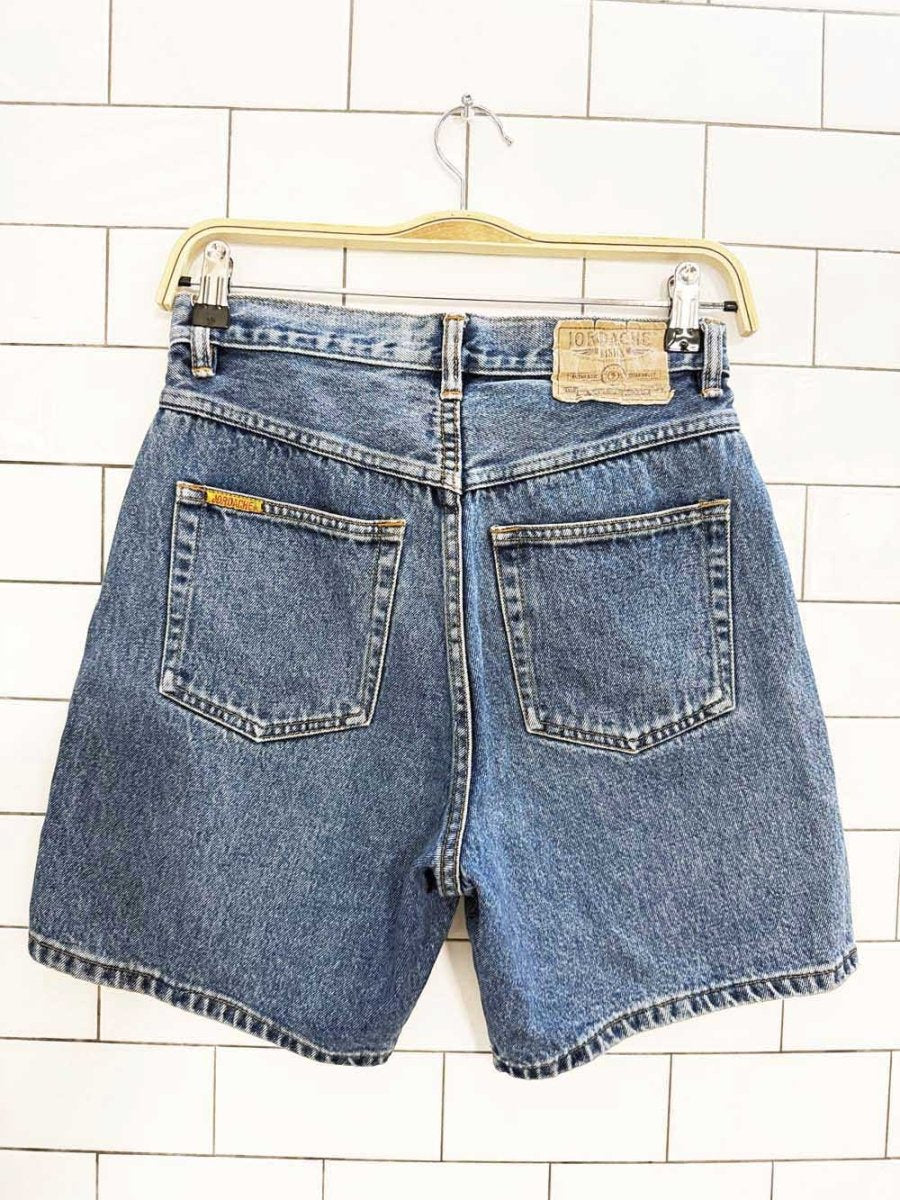 vintage jordache high rise long denim shorts - good market thrift store