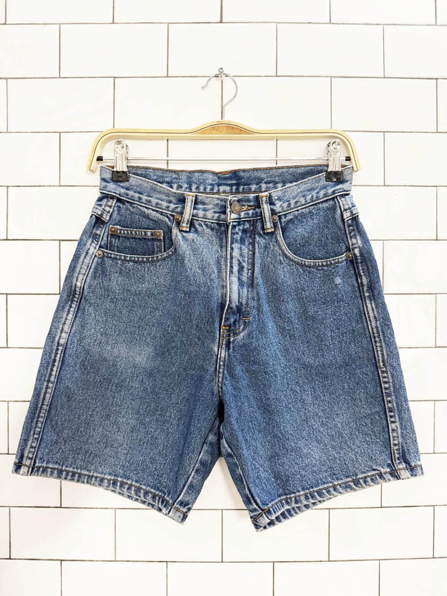 vintage jordache high rise long denim shorts - good market thrift store