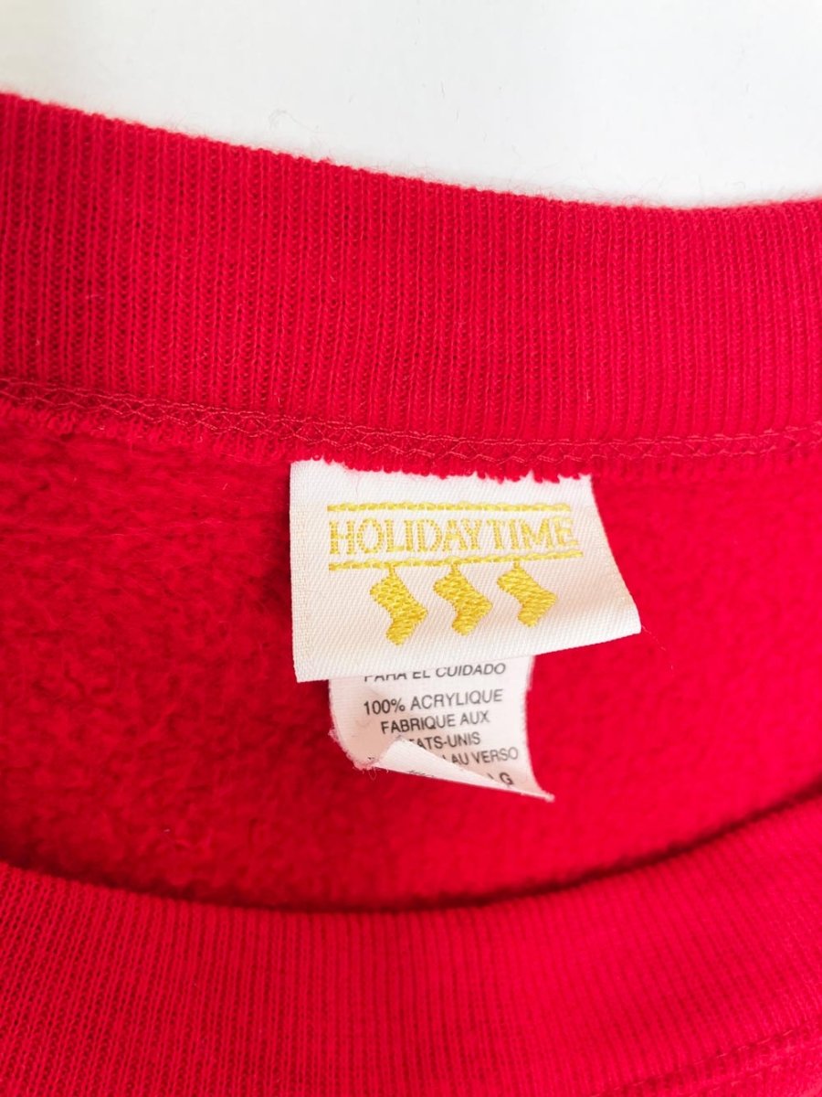 vintage joy to the world glitter graphic sweatshirt | holiday time - good market thrift store