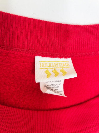 vintage joy to the world glitter graphic sweatshirt | holiday time - good market thrift store
