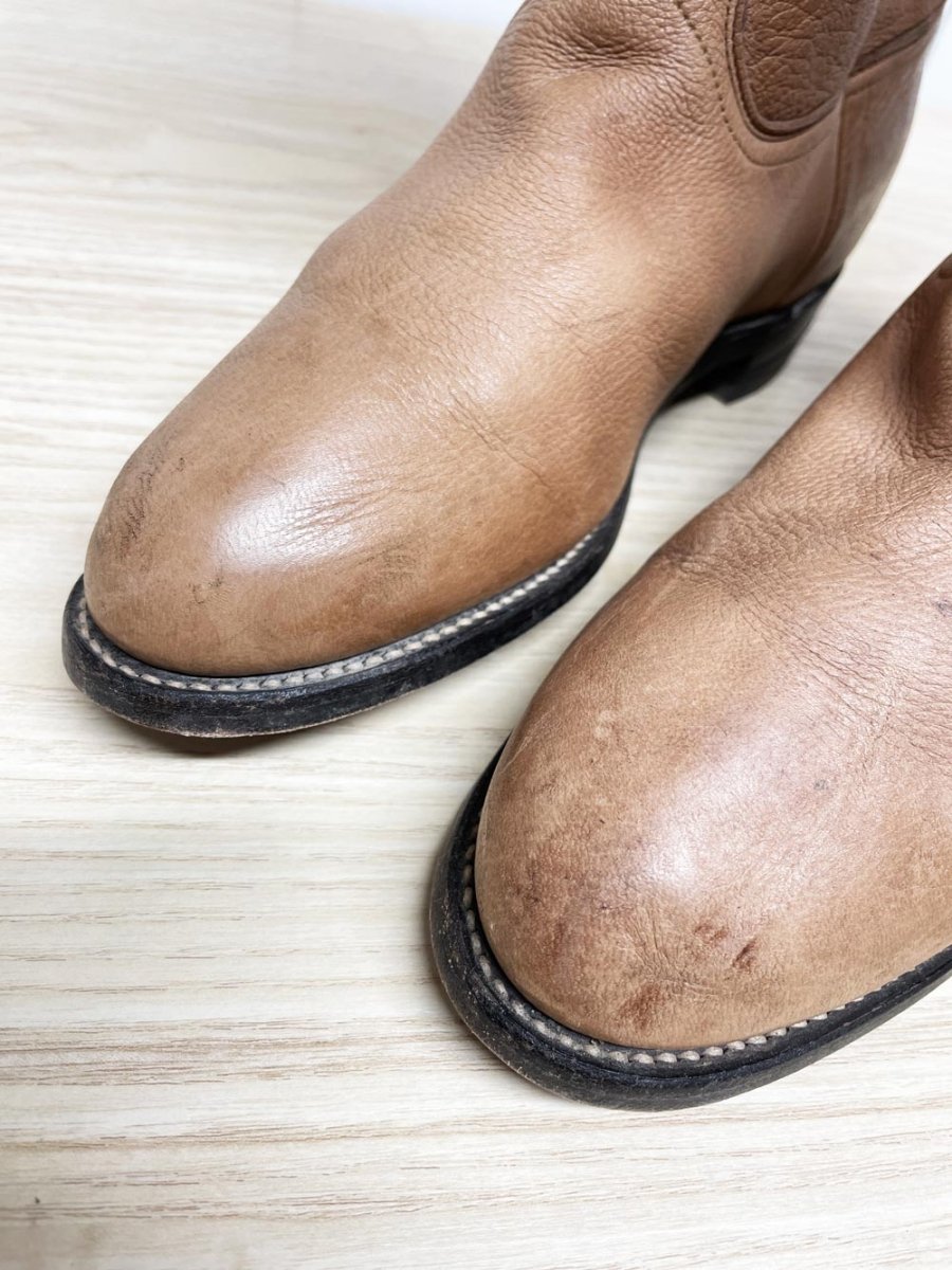 vintage justin deerskin leather western boot | made in USA - good market thrift store