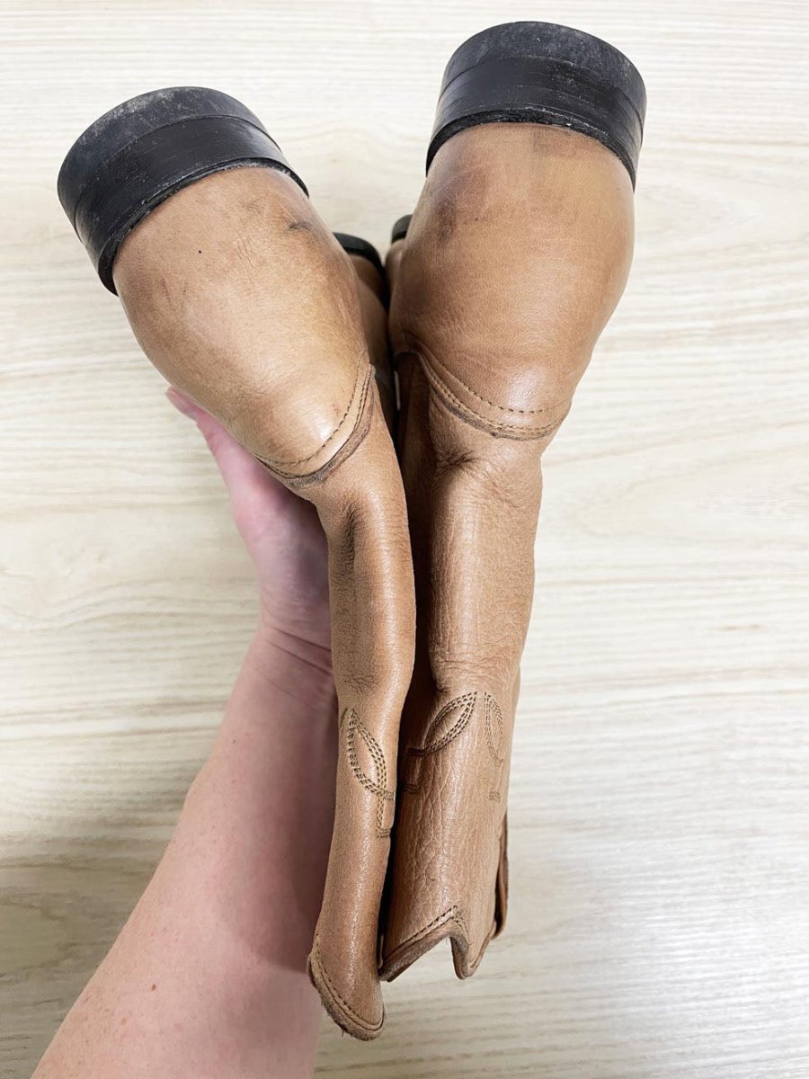 vintage justin deerskin leather western boot | made in USA - good market thrift store
