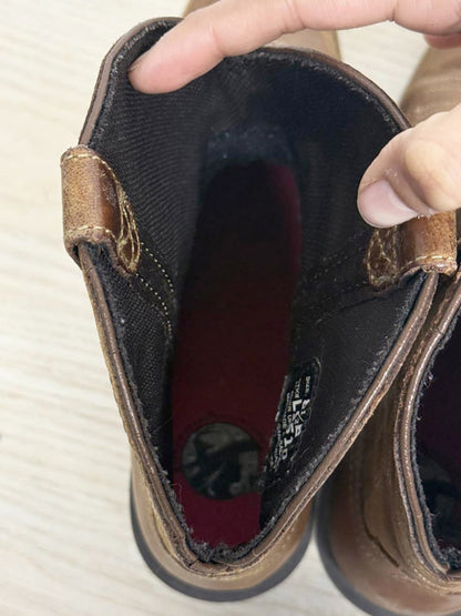 vintage justin leather square toe western cowboy boots - good market thrift store