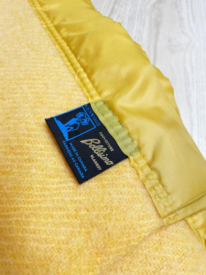 vintage kenwood wool - blend bellisimo blanket | bound | made in Canada - good market thrift store